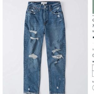 Abercrombie Curve Love Hi Rise Mom Jean 28S